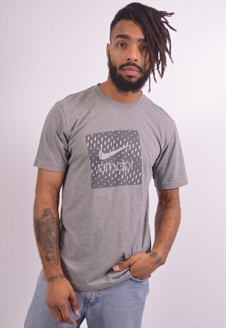NIKE MENS VINTAGE T-SHIRT TOP MEDIUM GREY 90S