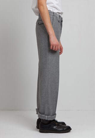 VINTAGE GREY KINGS CLUB TROUSERS BOTTOMS