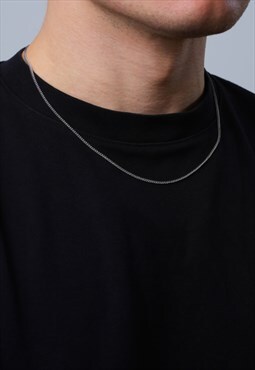 Silver 2mm Connell Chain Necklace - 18" / 20" / 22" Chains
