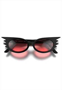 Speedy Sunglasses Matte Black / Red Perfect For Festivals