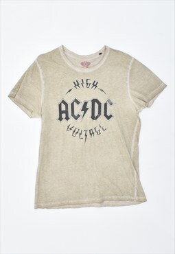 Vintage 90's AC DC T-Shirt Top Khaki