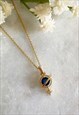 ORION NAVY PLANET AND STAR NECKLACE