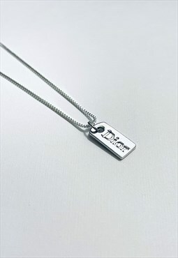 Christian Dior Bar Pendant on Chain/Necklace