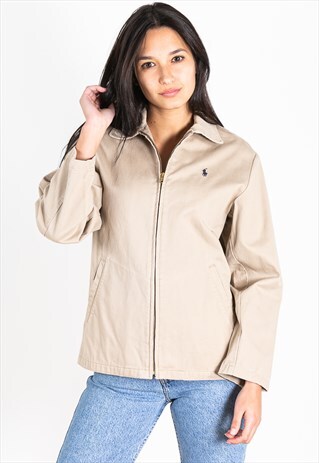 VINTAGE 80S POLO RALPH LAUREN HARRINGTON JACKET / S5694