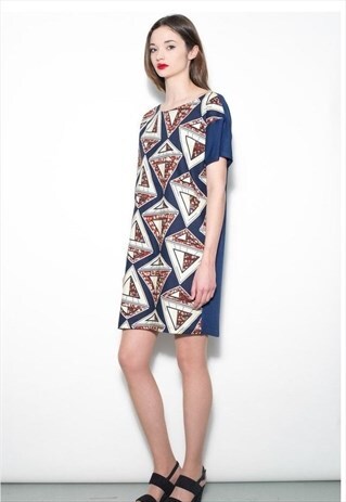 HAND CRAFTED AFRICAN WAX PRINT T-SHIRT DRESS