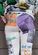 PRIDE LEGGINGS LGBT LOVE GAY PANTS RAINBOW TIGHTS IN WHITE