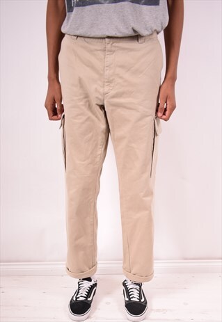 NORTH SAILS MENS VINTAGE CARGO TROUSERS W38 L34 KHAKI 90S