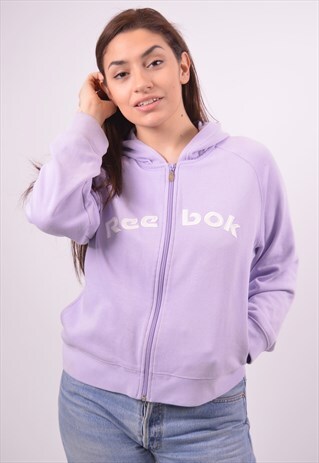 VINTAGE REEBOK HOODIE SWEATER PURPLE