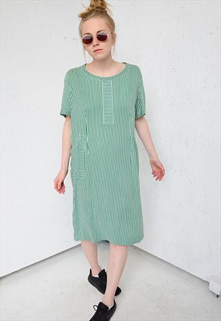 80'S VINTAGE DRESS WITH STRIPES