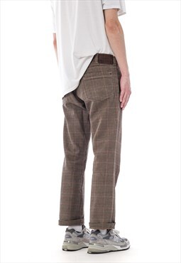 Vintage BURBERRY Pants Cropped Nova Check Brown