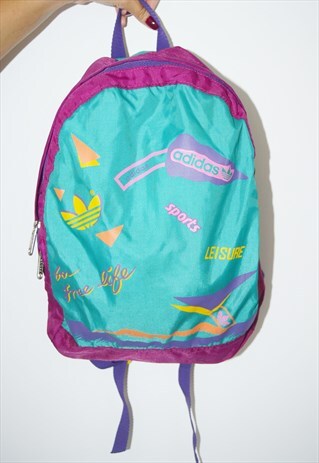 VINTAGE 80'S ADIDAS RUCKSACK MADE IN WEST GERMANY