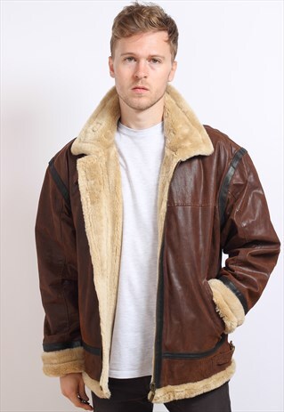 VINTAGE AVIATOR SHEEP SKIN JACKET