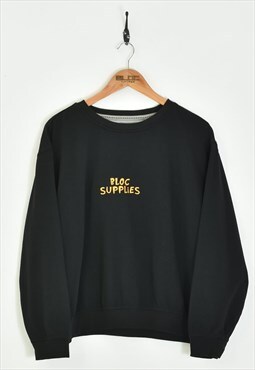 Vintage BLOC Supplies Vintage Sweatshirt Black XSmall