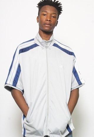 VINTAGE ADIDAS SHORT SLEEVE TRACK JACKET