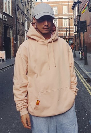 FMC PLAIN OVERSIZED HOODIE PEACH