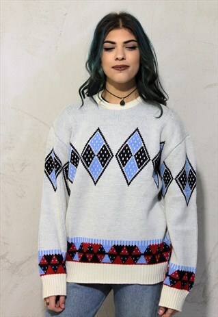 MULTICOLOR VINTAGE KNIT JUMPER A347