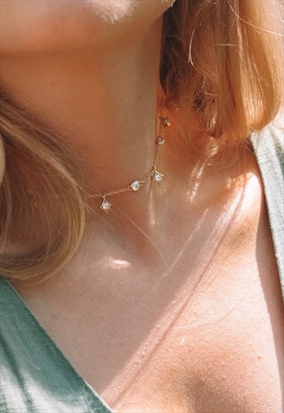 MOONDUST CHOKER IN GOLD