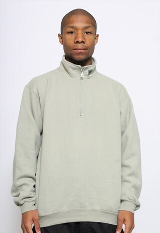 VINTAGE FILA FLEECE LINED 1/4 ZIP SWEATSHIRT