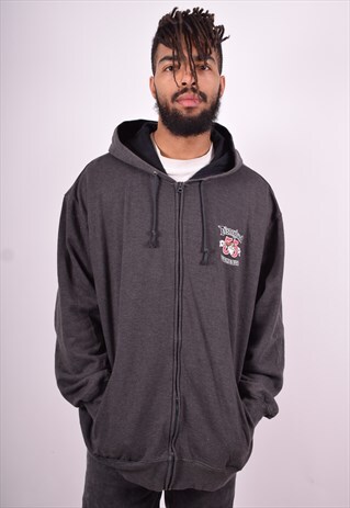 DIESNEY MENS VINTAGE HOODIE JACKET XXXL GREY 90'S