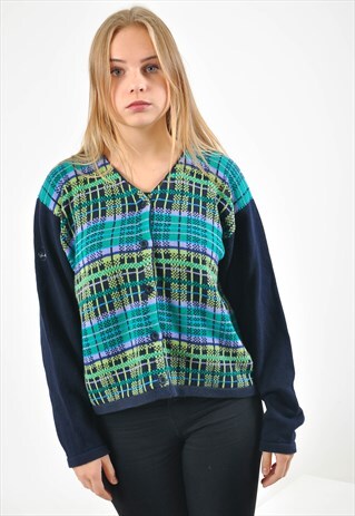 VINTAGE CHECKED CARDIGAN