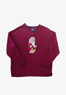 Vintage Disney Classics Grumpy Burgundy Sweatshirt