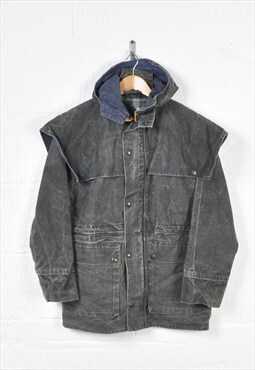 Vintage Outback Workwear Duster Jacket Black XS