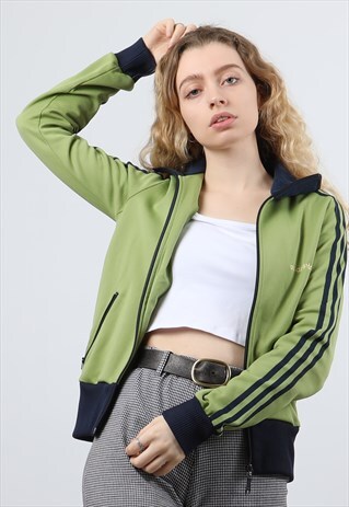 ADIDAS XS GREEN TRACK JACKET