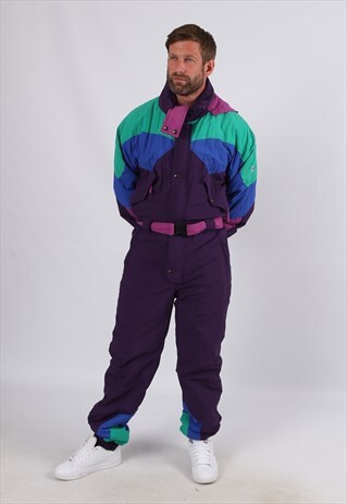 VINTAGE MARLBORO FULL SKI SUIT UK S 38" (66V)