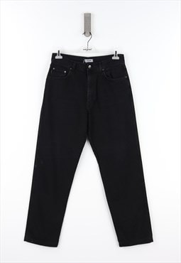 Moschino Regular Fit High Waist Jeans in Black - 48