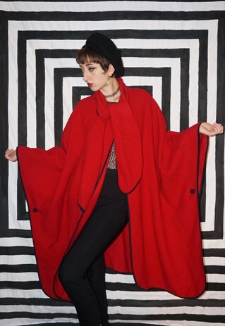 VINTAGE 60'S WOOL CAPE