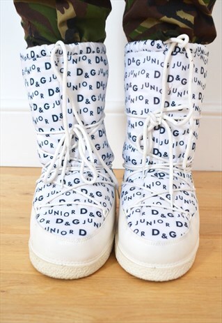 DOLCE & GABBANA D&G BNWT MONOGRAM SKI BOOTS