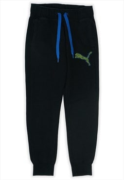 Retro Puma Navy Tracksuit Bottoms Mens