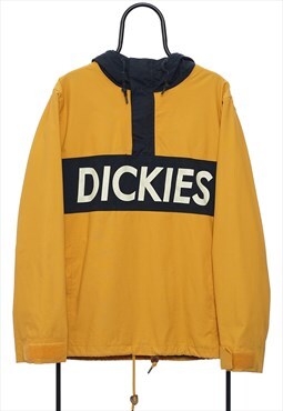 Vintage Dickies Spellout Pullover Yellow Jacket Mens