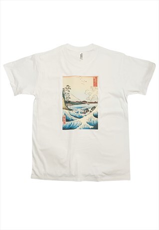 NARUTO WHIRLPOOLS IN AWA PROVINCE VINTAGE JAPANESE T-SHIRT