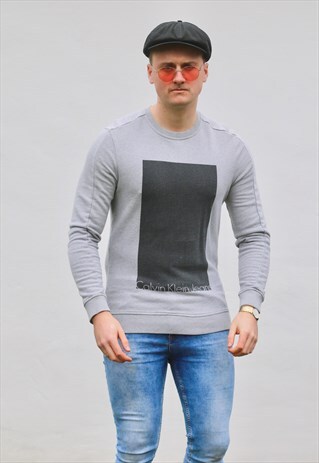 CALVIN KLEIN JEANS USA GEOMETRIC BLOCK SWEATSHIRT