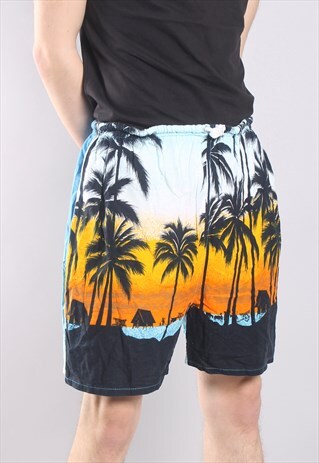 VINTAGE HAWAIIAN BERMUDA BOARD SURF SHORTS