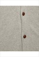 VINTAGE GREY CHAPS CARDIGAN - XL