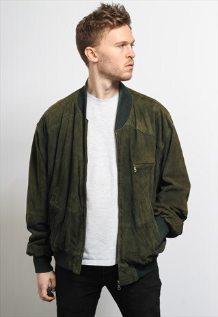VINTAGE SUEDE BOMBER JACKET