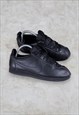 Nike Classic Cortez Leather Triple Black UK 7.5