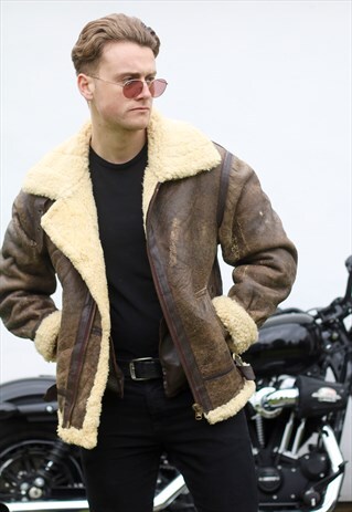 STUNNING US AIRFORCE VINTAGE AVIATOR COAT