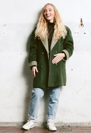 VINTAGE 90S OVERSIZED WOOL WINTER COAT