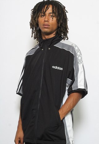 VINTAGE ADIDAS SHORT SLEEVED TRACK JACKET