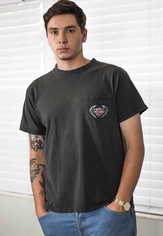 VINTAGE HARLEY DAVIDSON T-SHIRT LOGO 90S L 8.1
