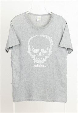 Vintage Adidas Crewneck Print T-shirt Grey
