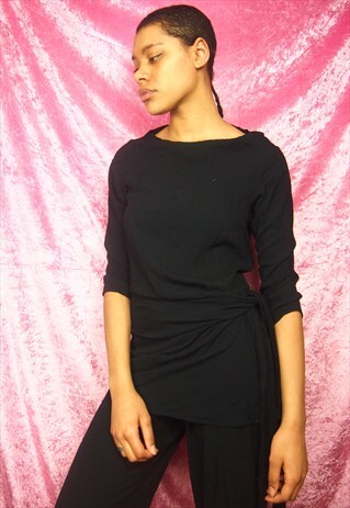 BLACK SET TOP AND TROUSERS