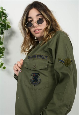 Vintage 90s US Air Force Jacket in Green