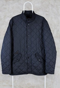 Barbour Flyweight Chelsea Quilted Jacket Black Lightweight M