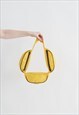 VINTAGE 70S LARGE CROSSBODY BUM BAG FANNY PACK IN YELLOW