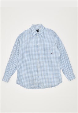 Vintage 90's Marlboro Classics Shirt Check Blue