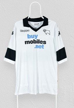 Derby County 2013/2014 Football Shirt White Home Mens XL